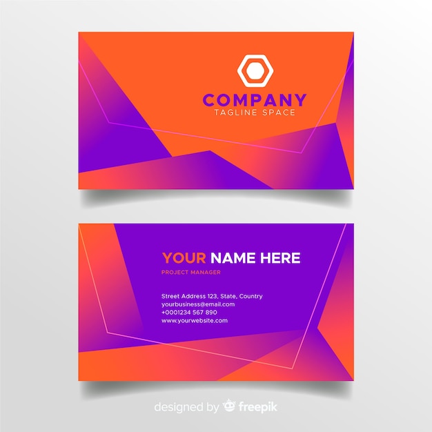 Abstract business card template