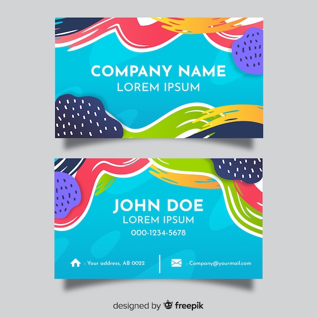 Abstract business card template