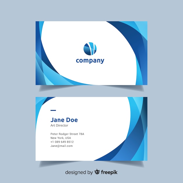 Abstract business card template