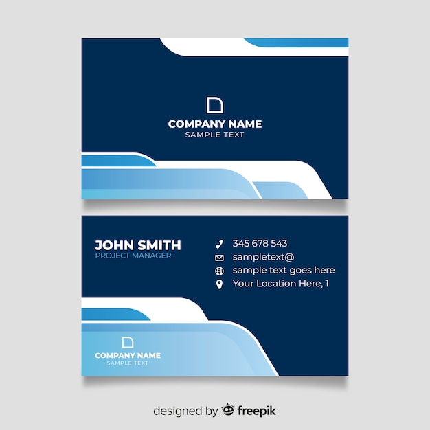 Abstract business card template