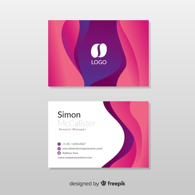 Abstract business card template