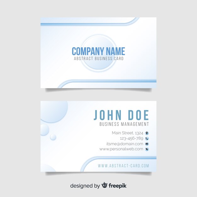 Abstract business card template