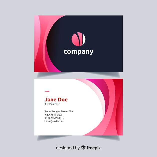 Abstract business card template