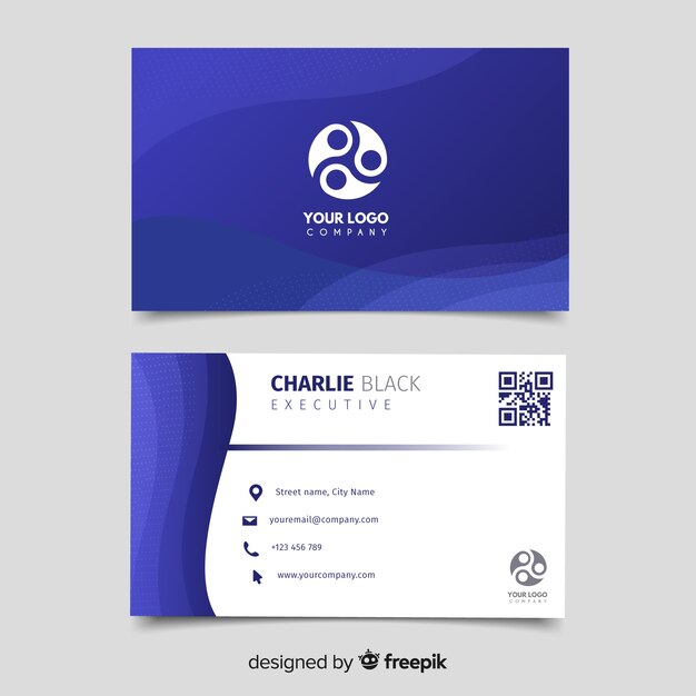 Abstract business card template