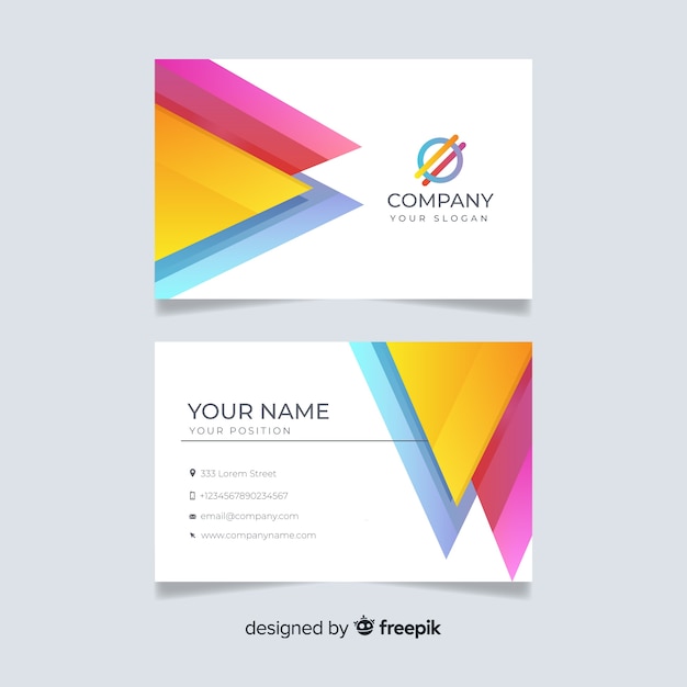 Abstract business card template