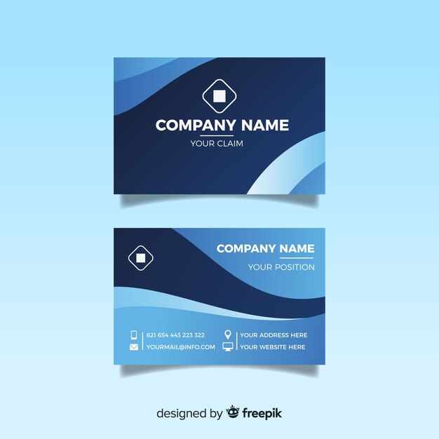 Abstract business card template