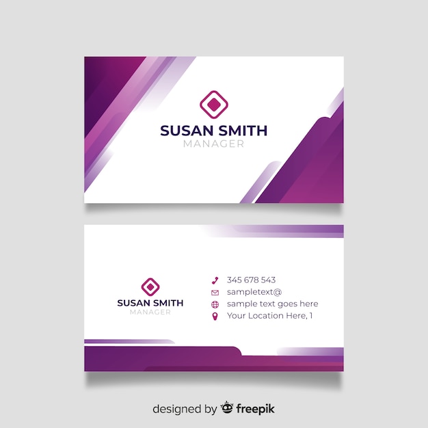 Abstract business card template