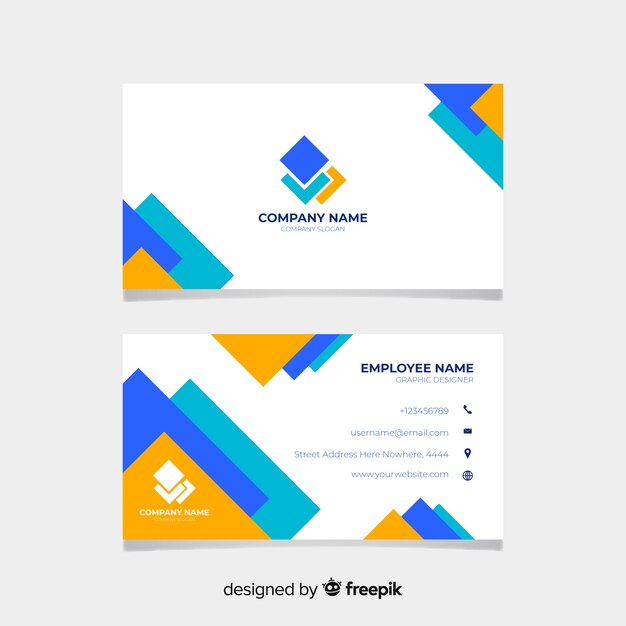 Abstract business card template