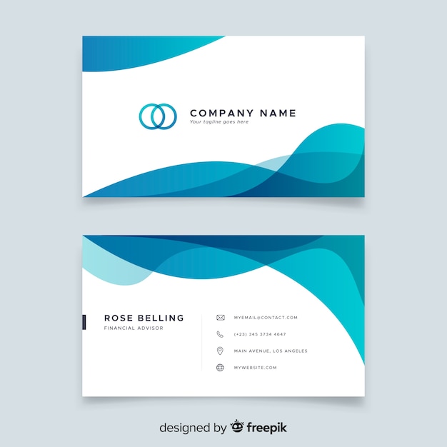 Abstract business card template