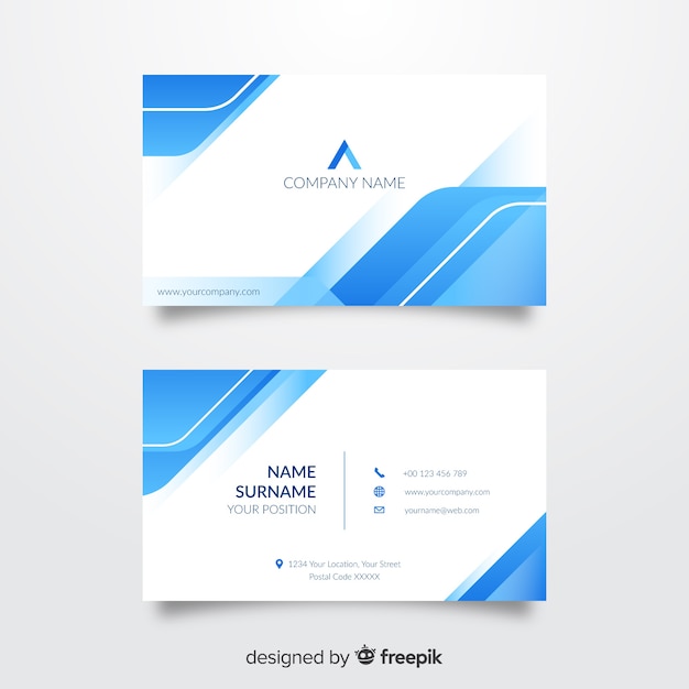 Abstract business card template