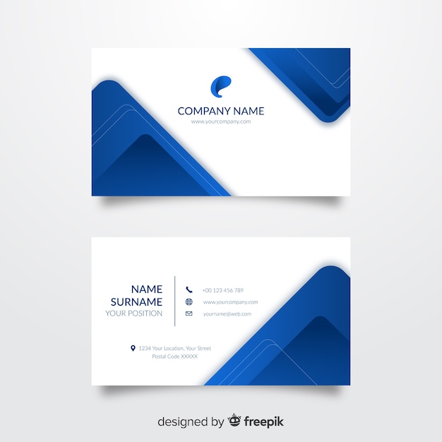 Abstract business card template