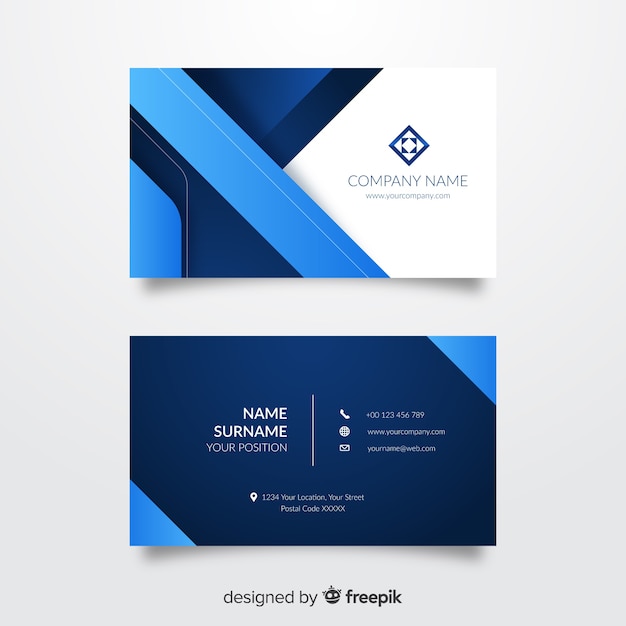 Abstract business card template