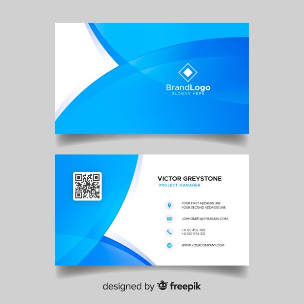 Abstract business card template