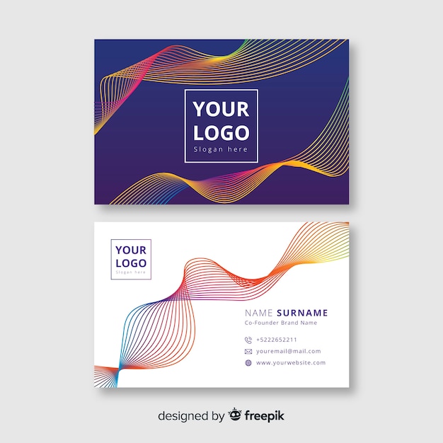 Abstract business card template