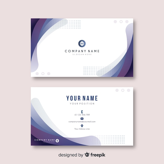 Abstract business card template