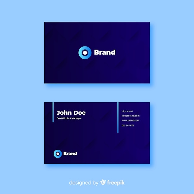 Abstract business card template