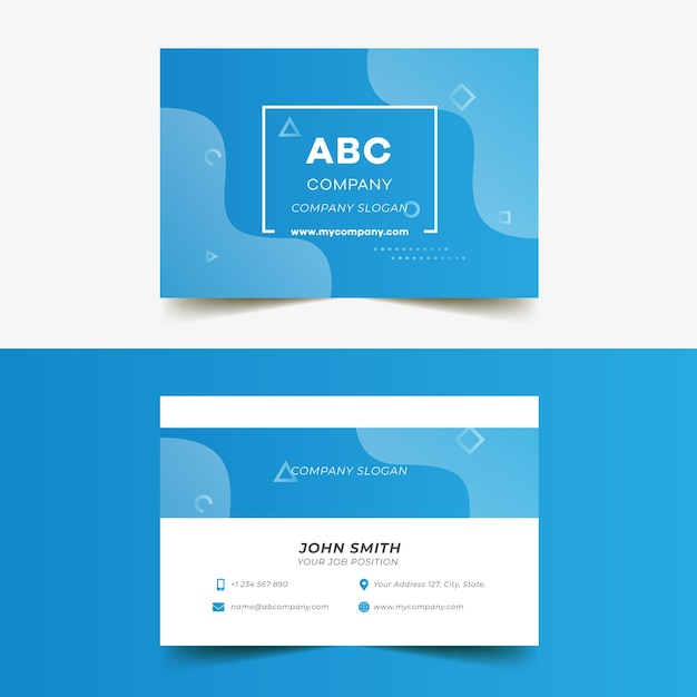 Abstract business card template