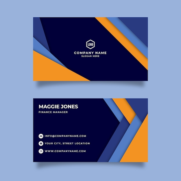 Abstract business card template