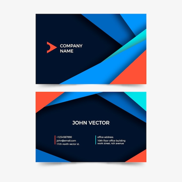 Abstract business card template