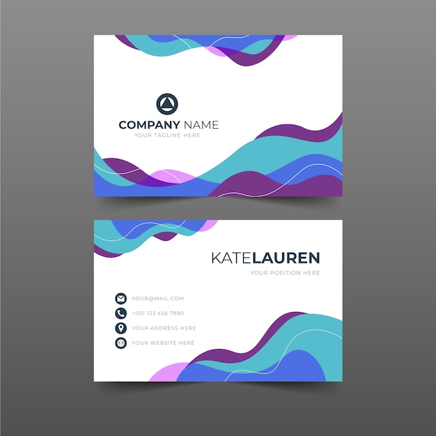 Abstract business card template