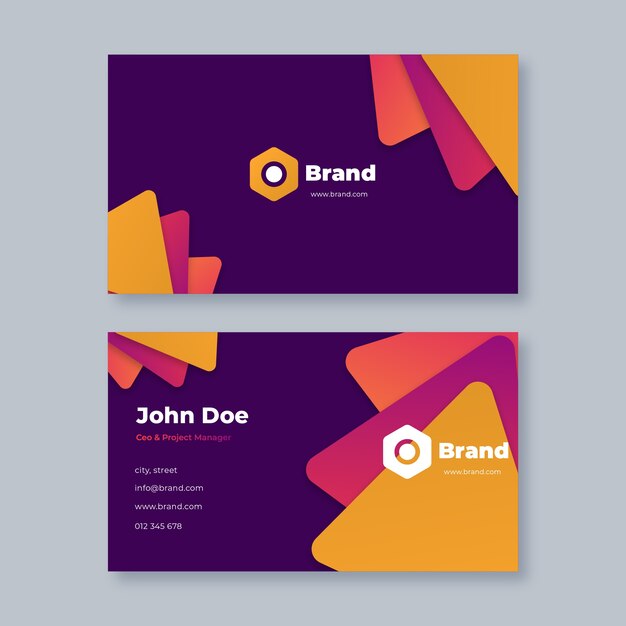 Abstract business card template