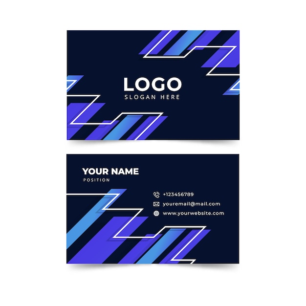 Abstract business card template