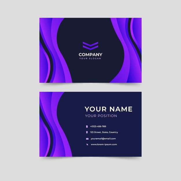 Free Vector abstract business card template