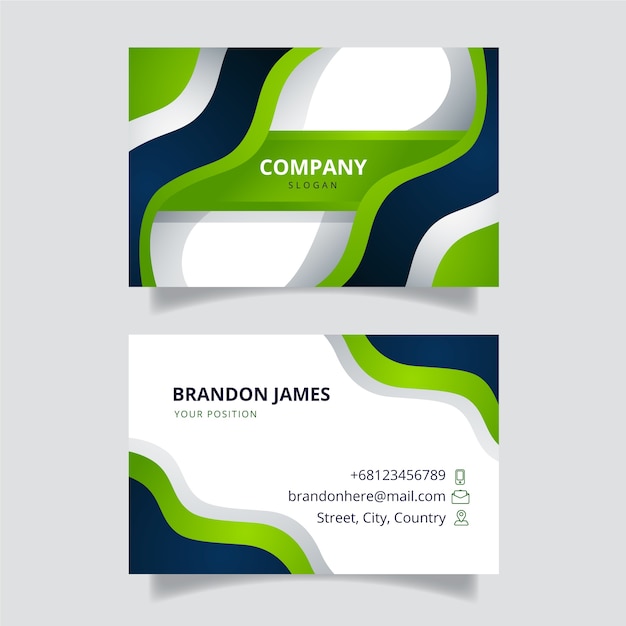 Abstract business card template