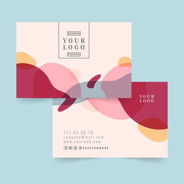 Abstract business card template