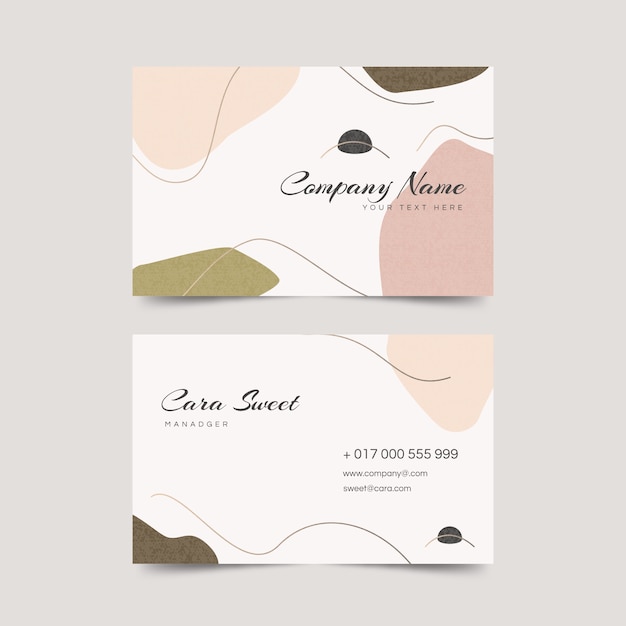 Abstract business card template