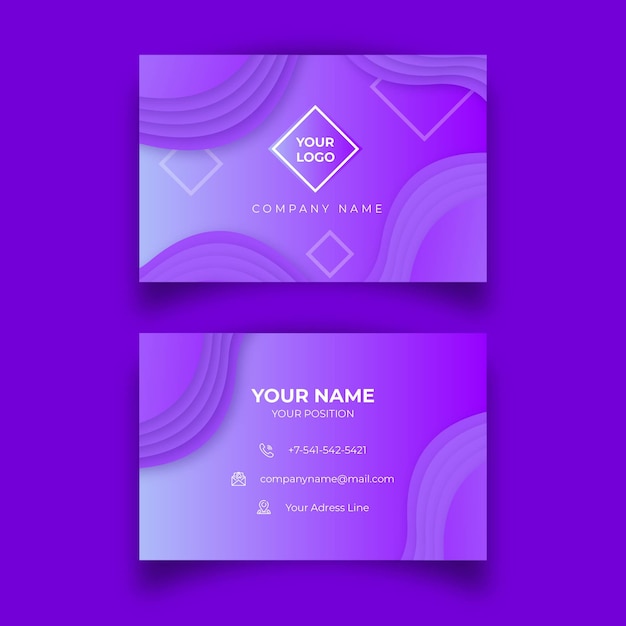 Abstract business card template