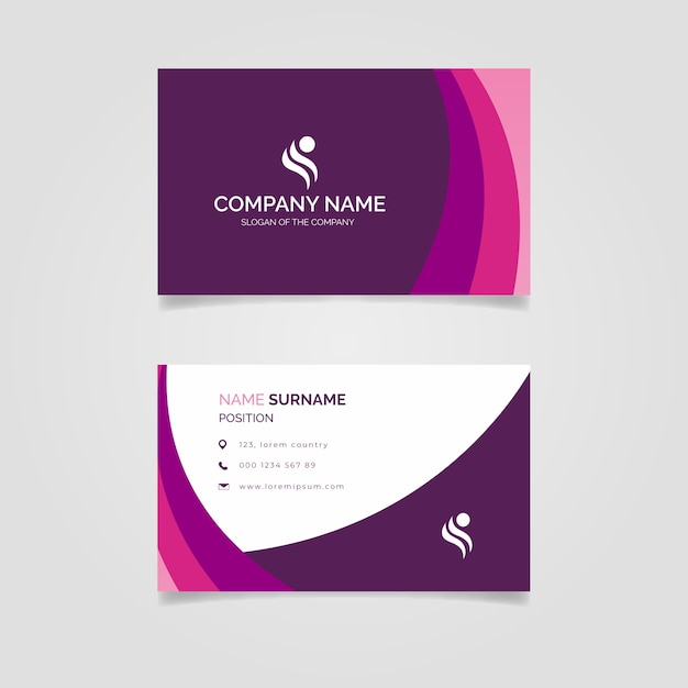 Abstract business card template