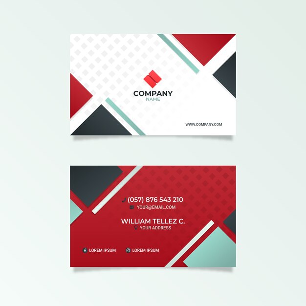 Abstract business card template