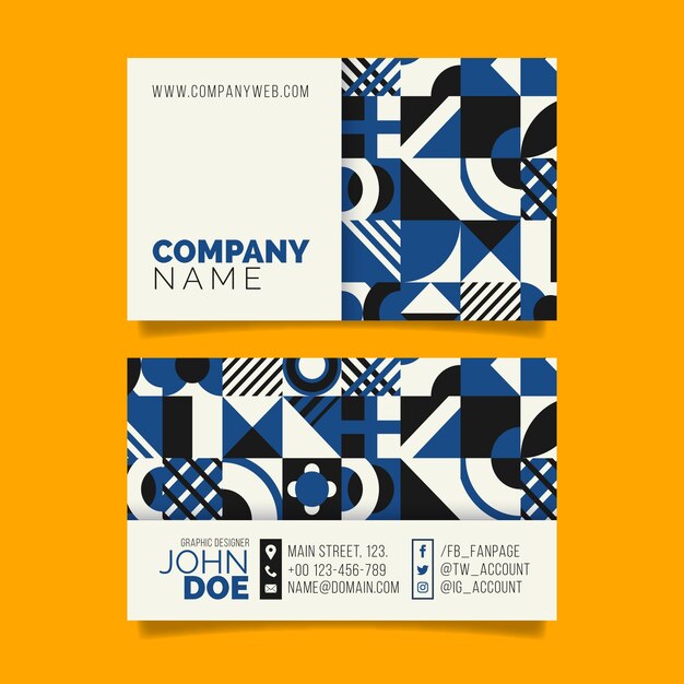 Abstract business card template