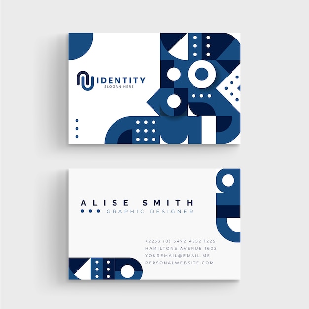 Abstract business card template