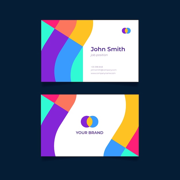 Abstract business card template