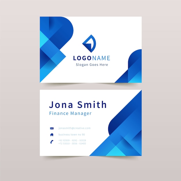 Abstract business card template