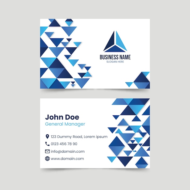 Abstract business card template