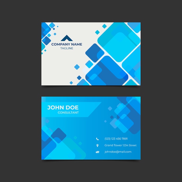 Abstract business card template