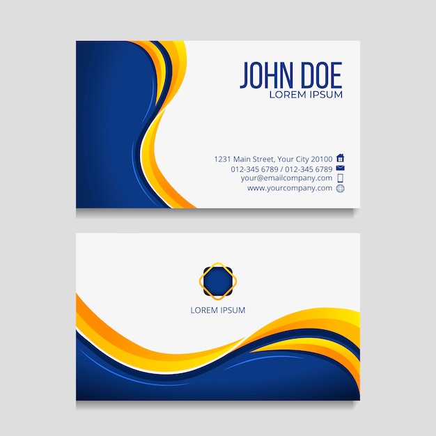 Abstract business card template