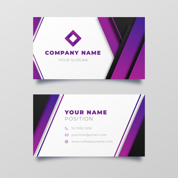 Free Vector abstract business card template