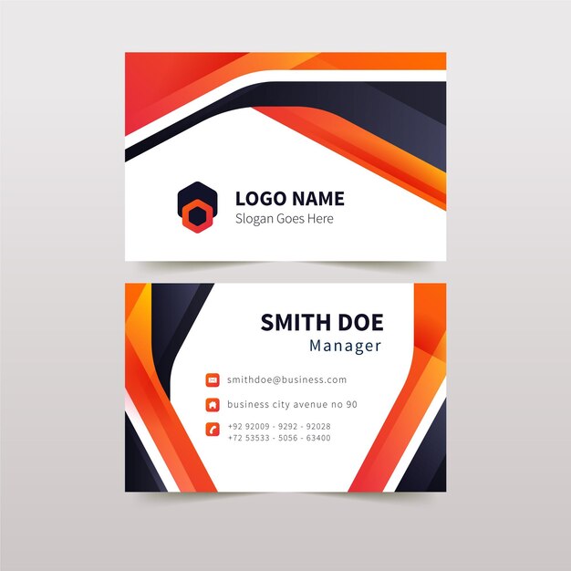 Abstract business card template