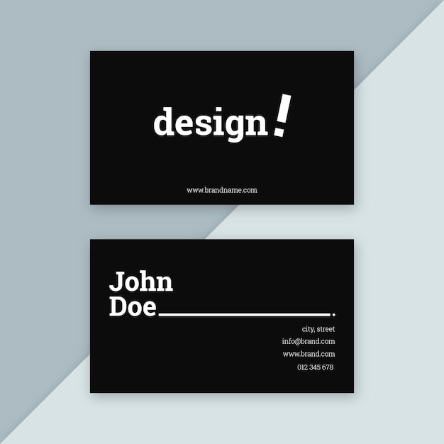 Abstract business card template