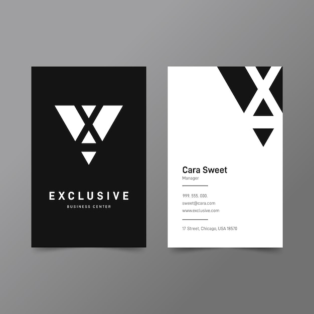 Abstract business card template