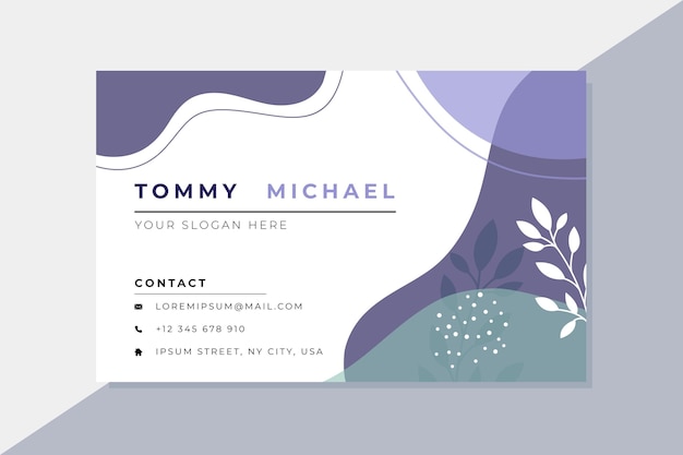 Abstract business card template