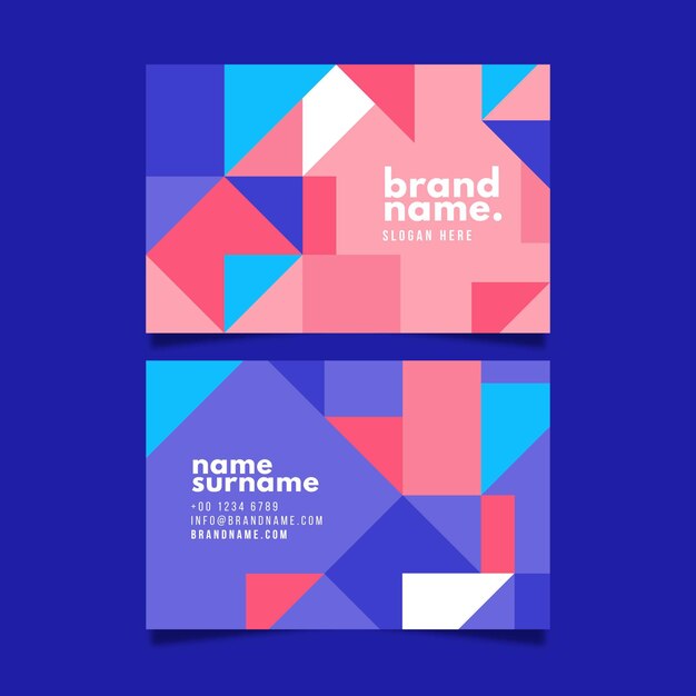 Abstract business card template