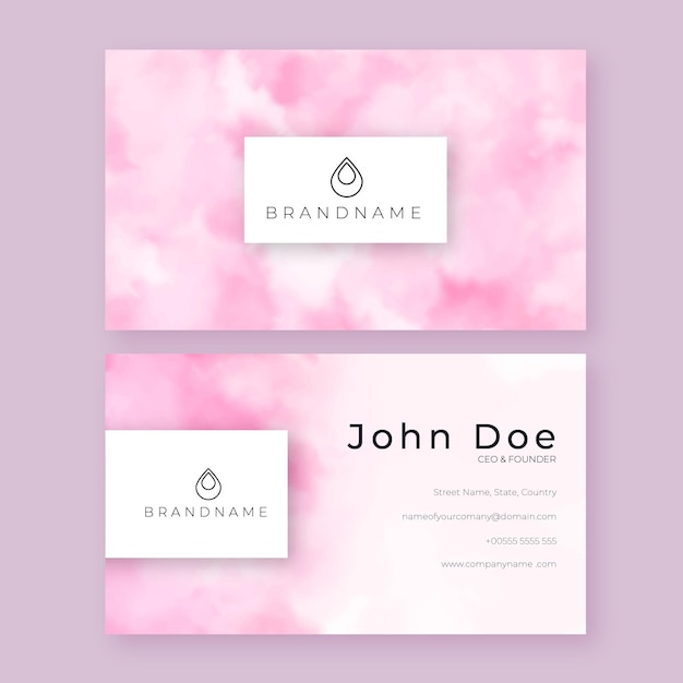 Free Vector abstract business card template