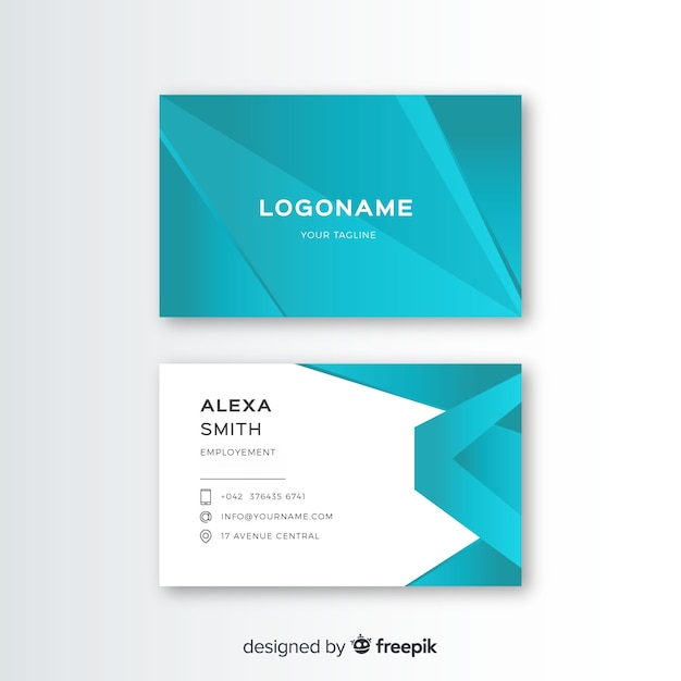 Abstract business card template