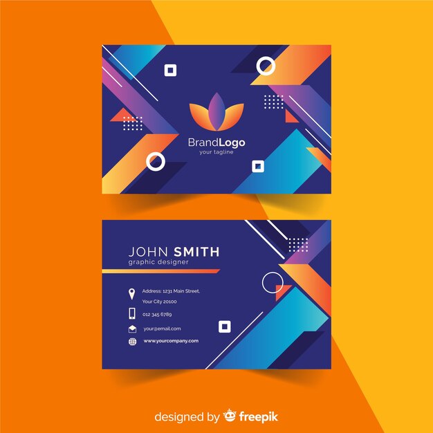 Abstract business card template