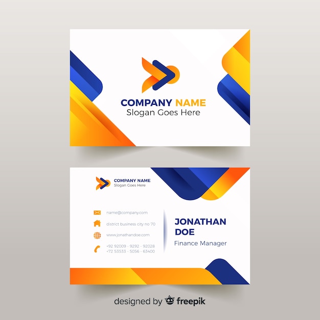 Abstract business card template